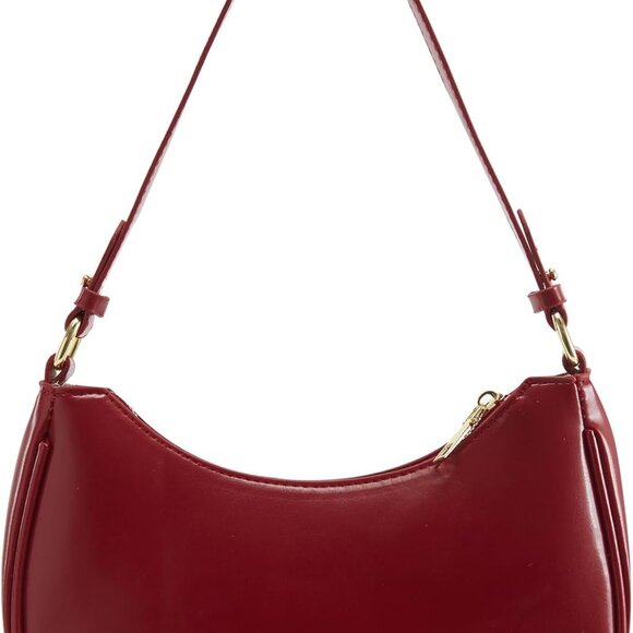 Handbags - Stylish Y2K Vegan Leather Hobo Bag - Fashionable Purse for Every Occasion
